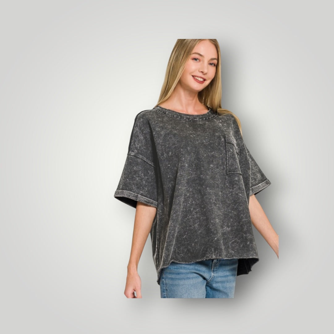 Ash Black Zenana Women-Tops, L/XL